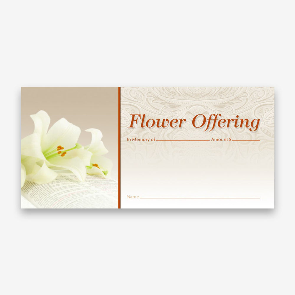 Premium Easter Flower Offering Envelopes