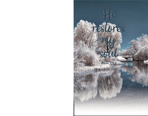 Winter Bulletin - He Restores My Soul