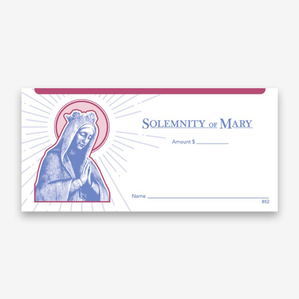 Solemnity of Mary Offering Envelopes